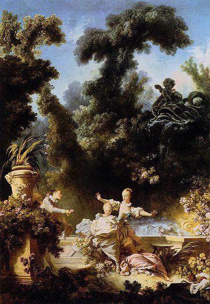 Jean-Honore Fragonard The Progress of Love: The Pursuit oil painting image